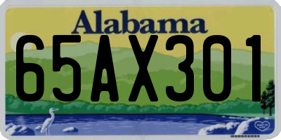 AL license plate 65AX301