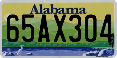 AL license plate 65AX304