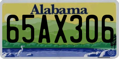 AL license plate 65AX306