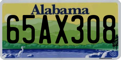 AL license plate 65AX308
