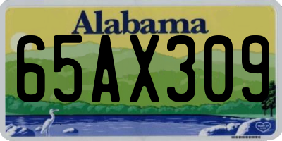 AL license plate 65AX309