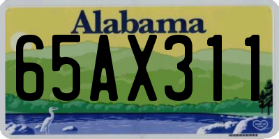 AL license plate 65AX311