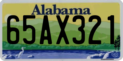 AL license plate 65AX321