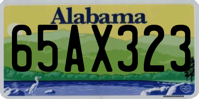 AL license plate 65AX323