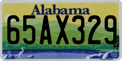 AL license plate 65AX329