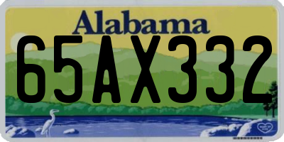 AL license plate 65AX332