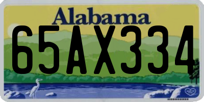 AL license plate 65AX334