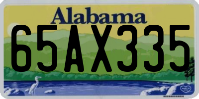 AL license plate 65AX335