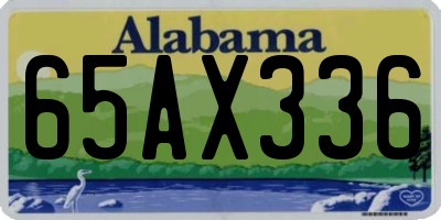 AL license plate 65AX336