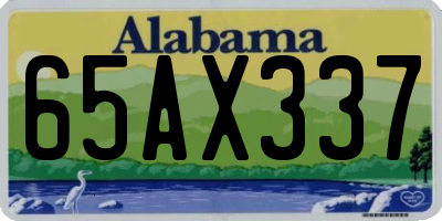 AL license plate 65AX337