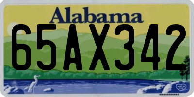 AL license plate 65AX342