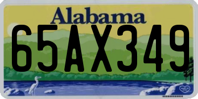 AL license plate 65AX349