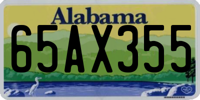 AL license plate 65AX355