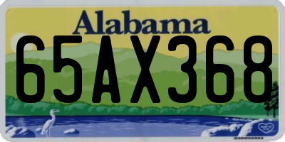 AL license plate 65AX368