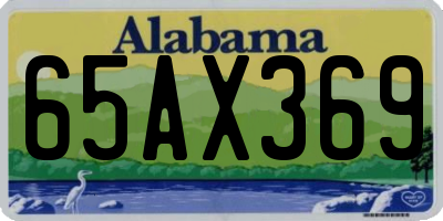AL license plate 65AX369