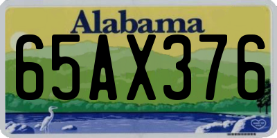 AL license plate 65AX376