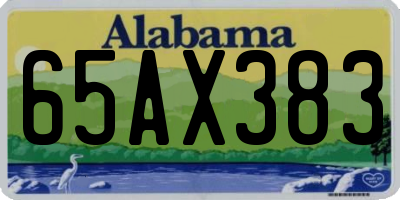 AL license plate 65AX383