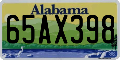 AL license plate 65AX398