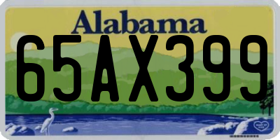 AL license plate 65AX399