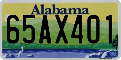 AL license plate 65AX401