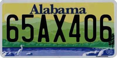 AL license plate 65AX406