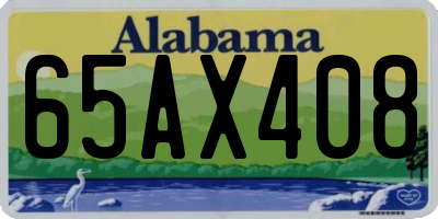 AL license plate 65AX408