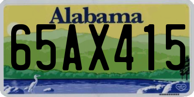 AL license plate 65AX415