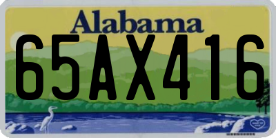 AL license plate 65AX416