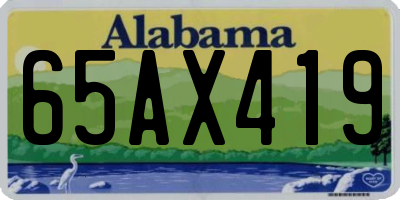 AL license plate 65AX419