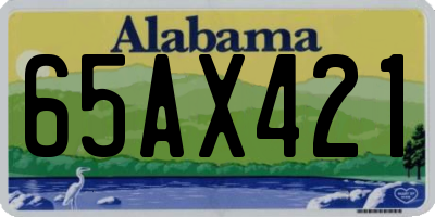 AL license plate 65AX421
