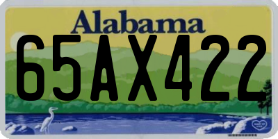 AL license plate 65AX422