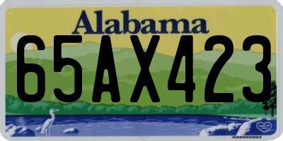 AL license plate 65AX423