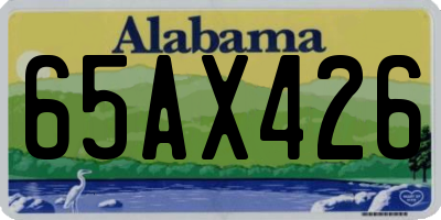 AL license plate 65AX426