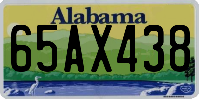 AL license plate 65AX438