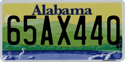 AL license plate 65AX440