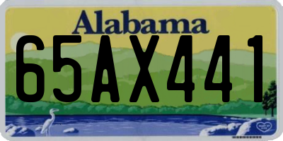 AL license plate 65AX441