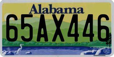 AL license plate 65AX446