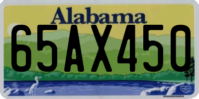 AL license plate 65AX450