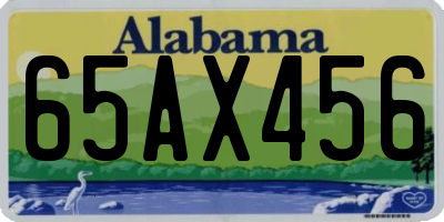 AL license plate 65AX456
