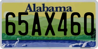 AL license plate 65AX460