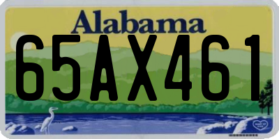 AL license plate 65AX461
