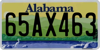 AL license plate 65AX463