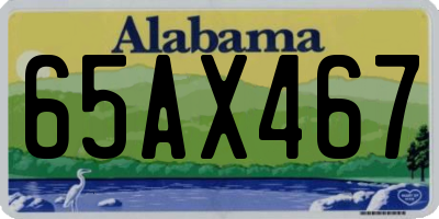 AL license plate 65AX467