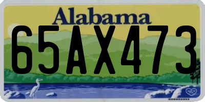 AL license plate 65AX473