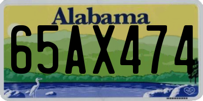 AL license plate 65AX474