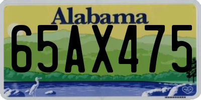 AL license plate 65AX475