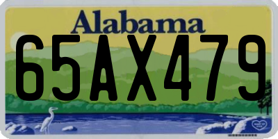 AL license plate 65AX479