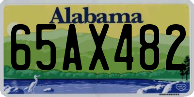 AL license plate 65AX482