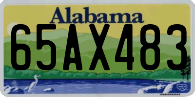 AL license plate 65AX483