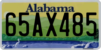 AL license plate 65AX485